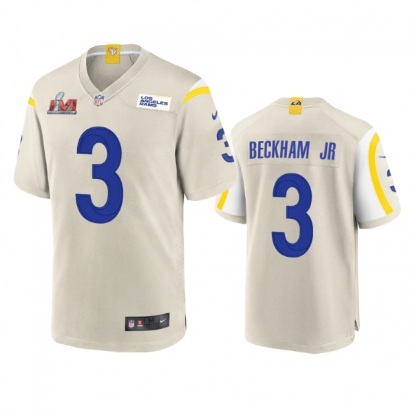 Los Angeles Rams Odell Beckham Jr. Bone Super Bowl LVI Game Jersey