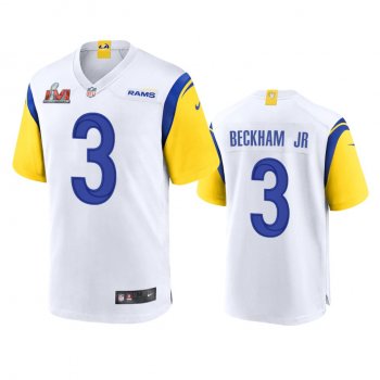 Los Angeles Rams Odell Beckham Jr. White Super Bowl LVI Game Jersey