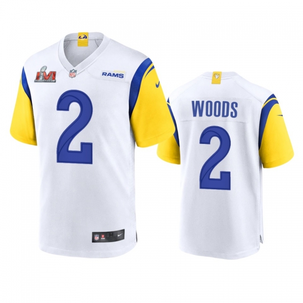 Los Angeles Rams Robert Woods White Super Bowl LVI Game Jersey