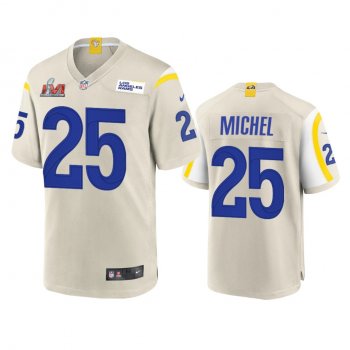 Los Angeles Rams Sony Michel Bone Super Bowl LVI Game Jersey