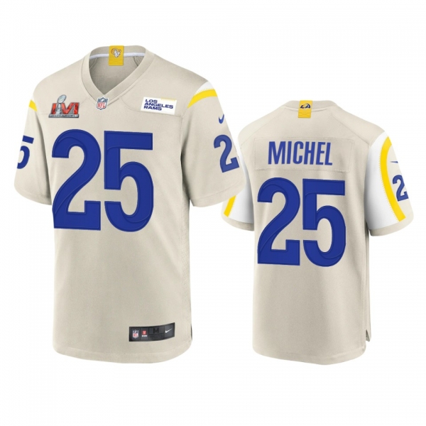 Los Angeles Rams Sony Michel Bone Super Bowl LVI Game Jersey