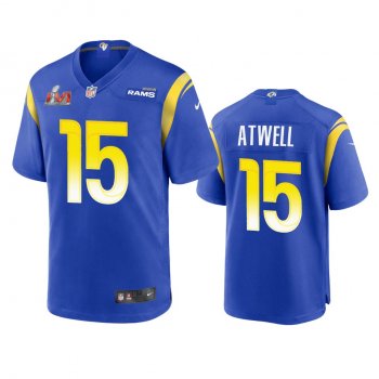 Los Angeles Rams Tutu Atwell Royal Super Bowl LVI Game Jersey