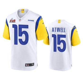 Los Angeles Rams Tutu Atwell White Super Bowl LVI Game Jersey