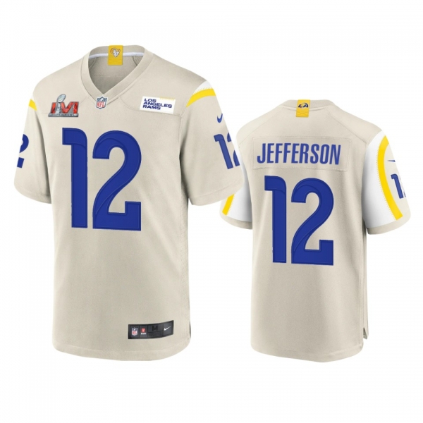 Los Angeles Rams Van Jefferson Bone Super Bowl LVI Game Jersey