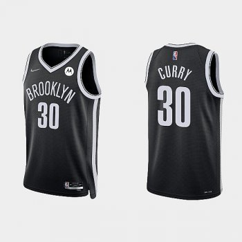 Brooklyn Nets #31 Seth Curry NBA 75th Anniversary Icon Black Jersey