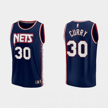 Brooklyn Nets #31 Seth Curry NBA 75th Anniversary City Navy Jersey