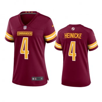 Women's Washington Commanders Taylor Heinicke Burgundy Game Jersey