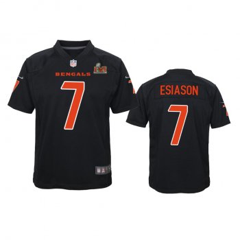 Youth Bengals Boomer Esiason Black Super Bowl LVI Game Fashion Jersey