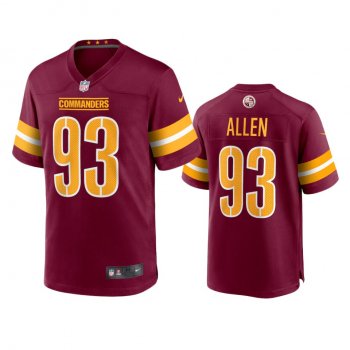 Youth Commanders Jonathan Allen Burgundy Game Jersey