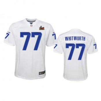 Youth Rams Andrew Whitworth White Super Bowl LVI Game Fashion Jersey