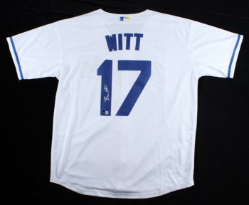 BOBBY WITT JR. Signed Nike KC ROYALS Jersey Autographed (BAS- Beckett Witnessed)