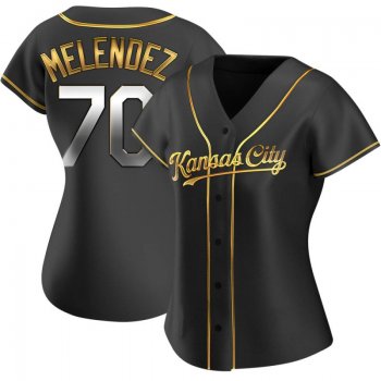 Women's Black Golden Replica MJ Melendez Kansas City Alternate Jersey