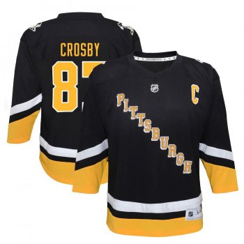 Sidney Crosby Pittsburgh Penguins Toddler Black 2021/22 Alternate Replica Player Jersey