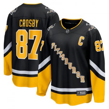 Fanatics Branded Sidney Crosby Pittsburgh Penguins Black 2021/22 Alternate Premier Breakaway Player Jersey