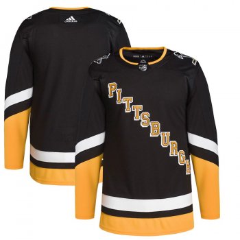 adidas Pittsburgh Penguins Black 2021/22 Alternate Primegreen Authentic Pro Jersey