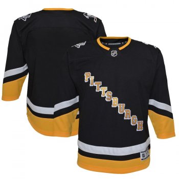 Youth Pittsburgh PenguinsBlack 2021/22 Alternate Premier Jersey