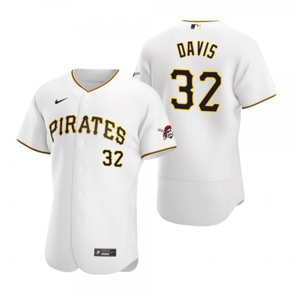 Men's Pittsburgh Pirates Henry Davis Nike White Authentic Home Jersey