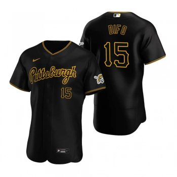 Men's Pittsburgh Pirates Wilmer Difo Black Authentic Alternate Jersey