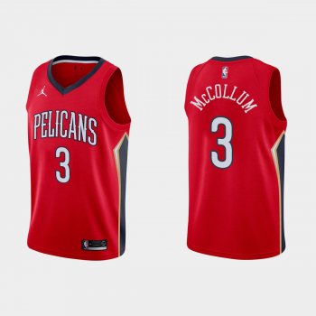 New Orleans Pelicans C.J. McCollum #3 Red Statement Edition Jersey Swingman