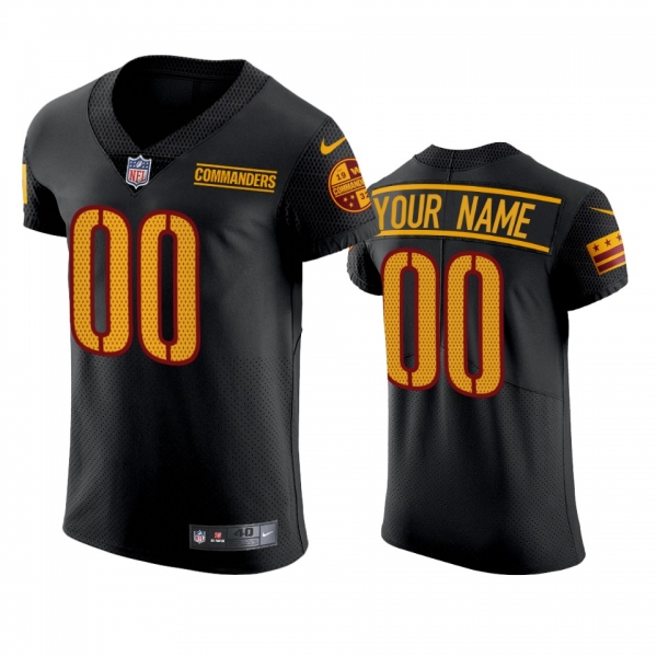 Washington Commanders Custom Black Elite Jersey - Men's