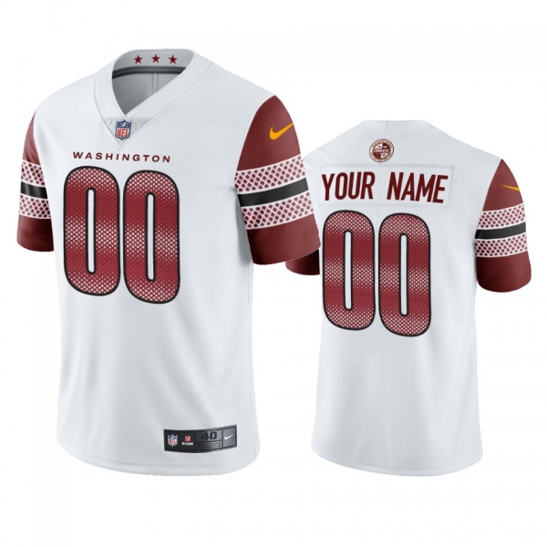 Washington Commanders Custom White Vapor Limited Jersey