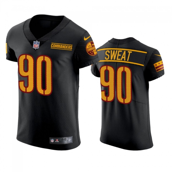 Washington Commanders Montez Sweat Black Elite Jersey - Men's