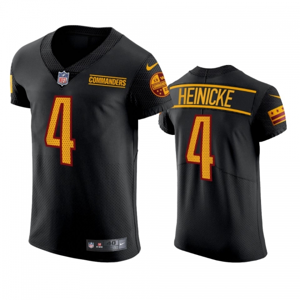 Washington Commanders Taylor Heinicke Black Elite Jersey - Men's