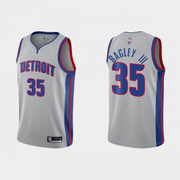 Detroit Pistons Marvin Bagley III #35 Silver Statement Edition Jersey Swingman