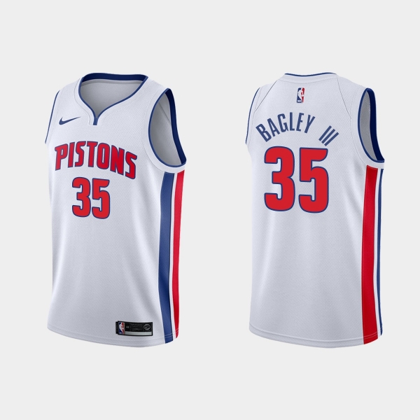 Detroit Pistons Marvin Bagley III #35 Association Edition White Jersey Swingman