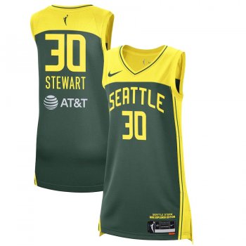 4XL Unisex Seattle Storm Breanna Stewart Nike Green 2021 Victory Player Jersey - Explorer Edition