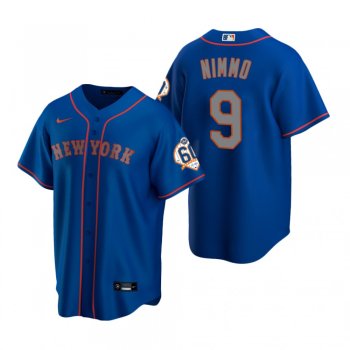 New York Mets Brandon Nimmo Nike Royal 60th Anniversary Replica Jersey