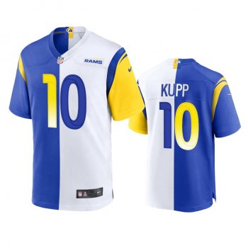 Los Angeles Rams Cooper Kupp 2021 Royal White Split Game Jersey