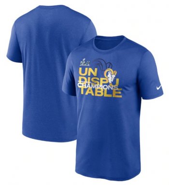 NFL Rams 2022 Royal Super Bowl LVI Champions Slogan T-Shirt