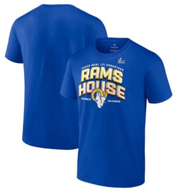 NFL Rams 2022 Royal Super Bowl LVI Champions Running Back Hometown T-Shirt