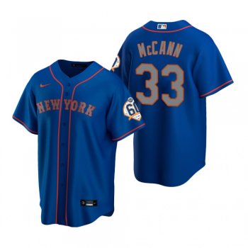 New York Mets James McCann Nike Royal 60th Anniversary Replica Jersey