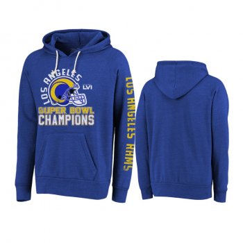 Los Angeles Rams Royal Super Bowl LVI Champions Hard Count Hoodie