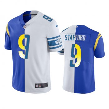 Los Angeles Rams Matthew Stafford Royal White Split Vapor Limited Jersey