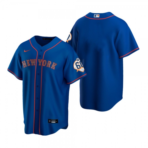 New York Mets Nike Royal 60th Anniversary Replica Jersey