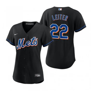 Women's New York Mets Al Leiter Black Replica Alternate Jersey