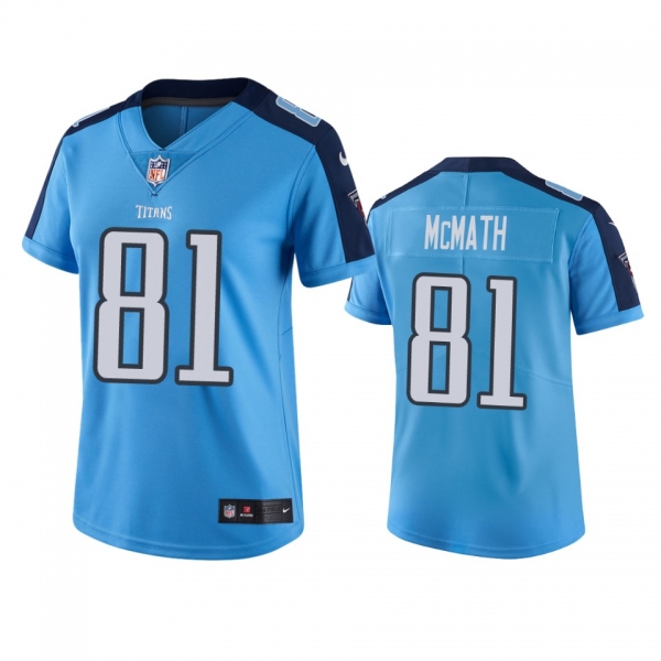 Women's Tennessee Titans Racey McMath Light Blue Vapor Limited Jersey