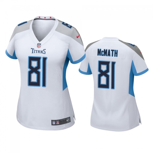 Women's Tennessee Titans Racey McMath White Game Jersey