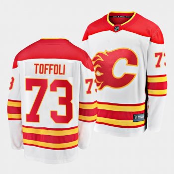 Tyler Toffoli Calgary Flames Away 73 Jersey White 2022 Trade