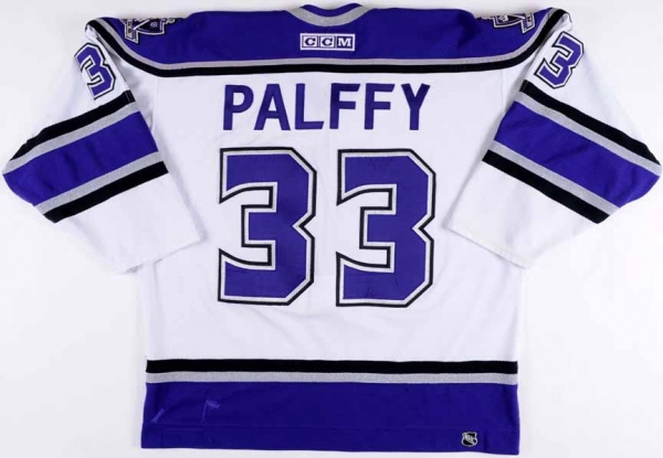 White VINTAGE LOS ANGELES KINGS #33 Zigmund PALFFY NHL HOCKEY JERSEY