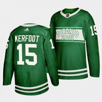 Alexander Kerfoot Toronto Maple Leafs St. Patricks Day 2022 Green Special Edition Jersey