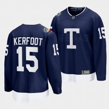 Alexander Kerfoot Toronto Maple Leafs 2022 Heritage Classic Navy Jersey