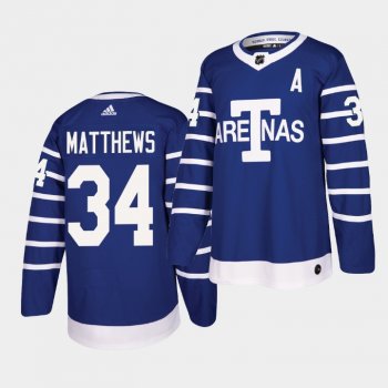 Auston Matthews Toronto Arenas #34 Authentic Pro Throwback Jersey