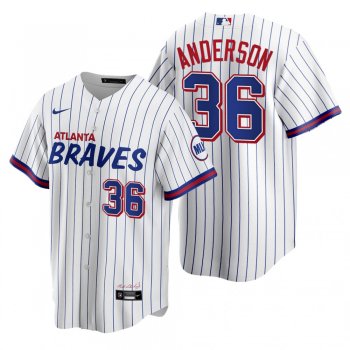 Atlanta Braves Ian Anderson White 2021 City Connect Replica Jersey