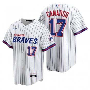 Atlanta Braves Johan Camargo White 2021 City Connect Replica Jersey