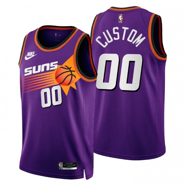 Phoenix Suns NO. 00 Custom 2022-23 Classic Edition Purple Jersey