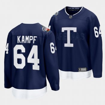 David Kampf Toronto Maple Leafs 2022 Heritage Classic Navy Jersey